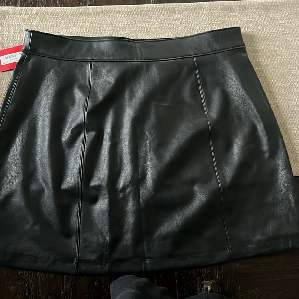 Spanx Faux Leather Mini Skirt